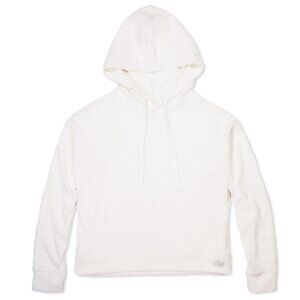 EVERYDAY CALIFORNIA Malibu Ribbed Hoodie in White NWT